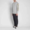 Back Arrows Sketch Mens Long Sleeve “Grey Yellow”