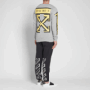Back Arrows Sketch Mens Long Sleeve “Grey Yellow”
