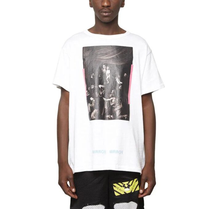 Back Arrows Sketch Short Sleeve Mens Logo “Black White”