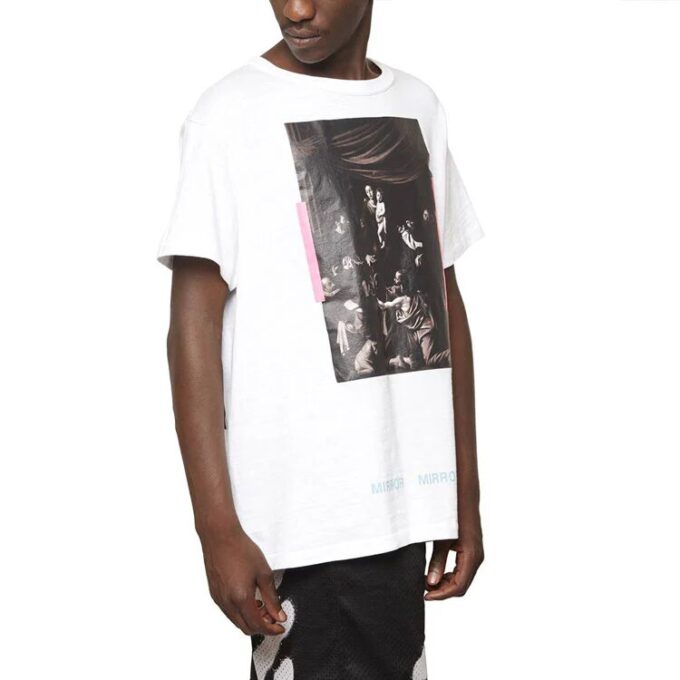 Back Arrows Sketch Short Sleeve Mens Logo “Black White”