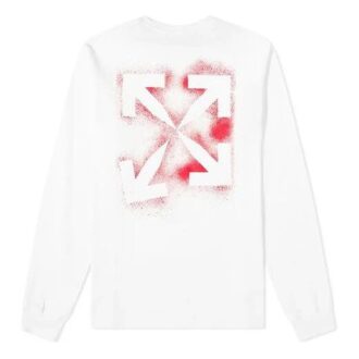Back Hollow Out Arrow Long Sleeves White