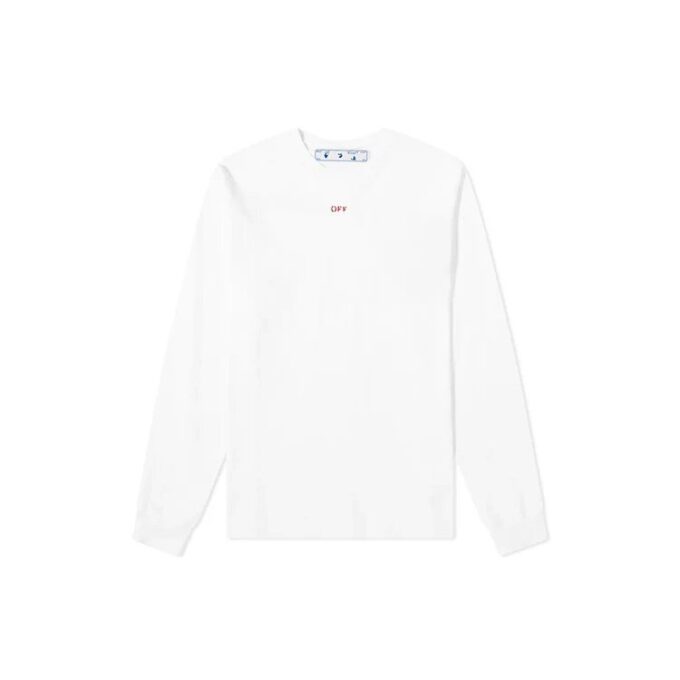 Back Hollow Out Arrow Long Sleeves White