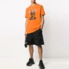 Back Large Logo Printing Short Sleeve Orange
