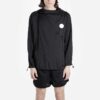 Back Logo Printing Hooded Jacket Black