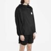 Back Logo Printing Hooded Jacket Black