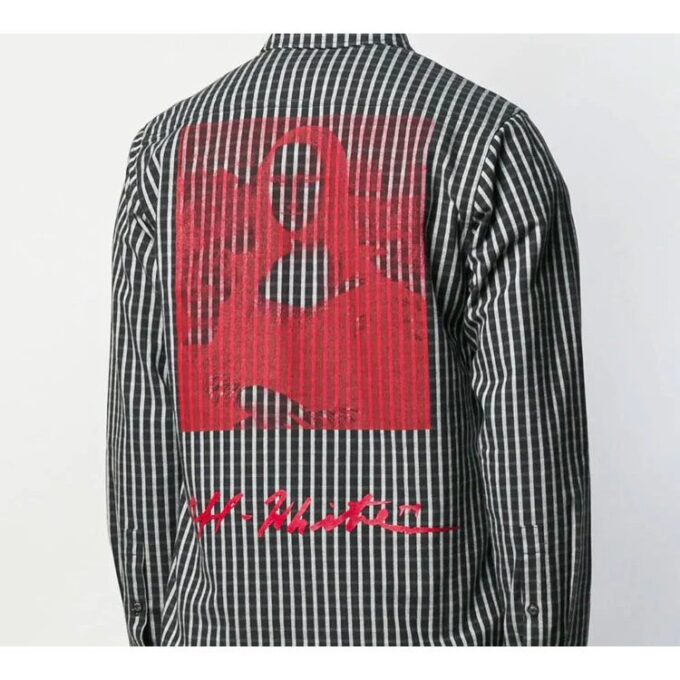 Back MONALISA Mens Logo Stripe Shirts