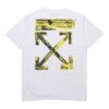 Back Painting Graffiti Arrow Printing Short Sleeve White