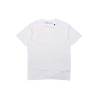 Back Painting Graffiti Arrow Printing Short Sleeve White