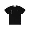 Back Photo Printing Short Sleeve Loose Fit Black