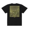 Back Printing Short Sleeve Loose Fit Black