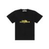 Back Printing Short Sleeve Loose Fit Black