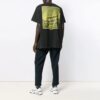 Back Printing Short Sleeve Loose Fit Black