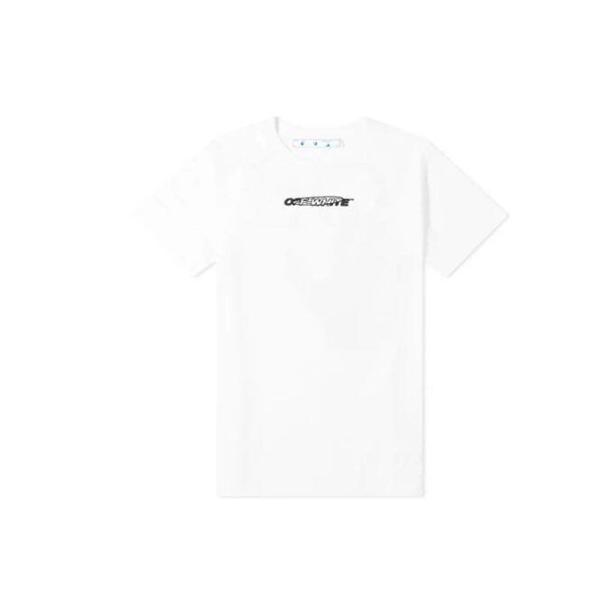 Back Printing Short Sleeve Ordinary Version White