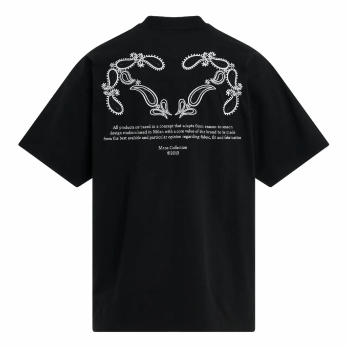 Bandana Arrow Cotton T-shirt “Black”