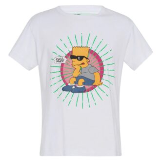 Bart Glasses SS Skinny Tee “White”