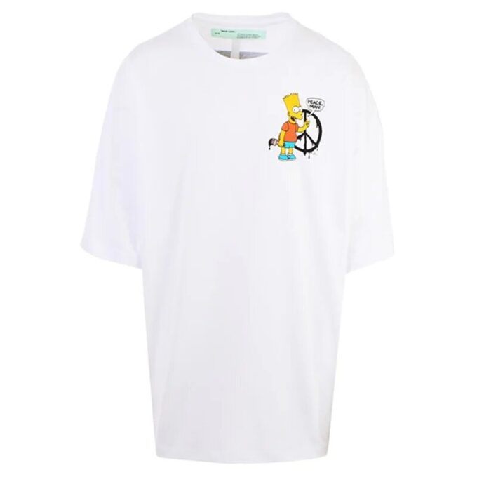 Bart Peace Sign Super Mega Tee “White”