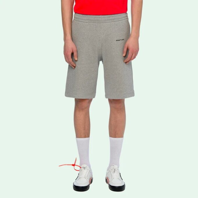 Basic Printing Small Logo Shorts Gray