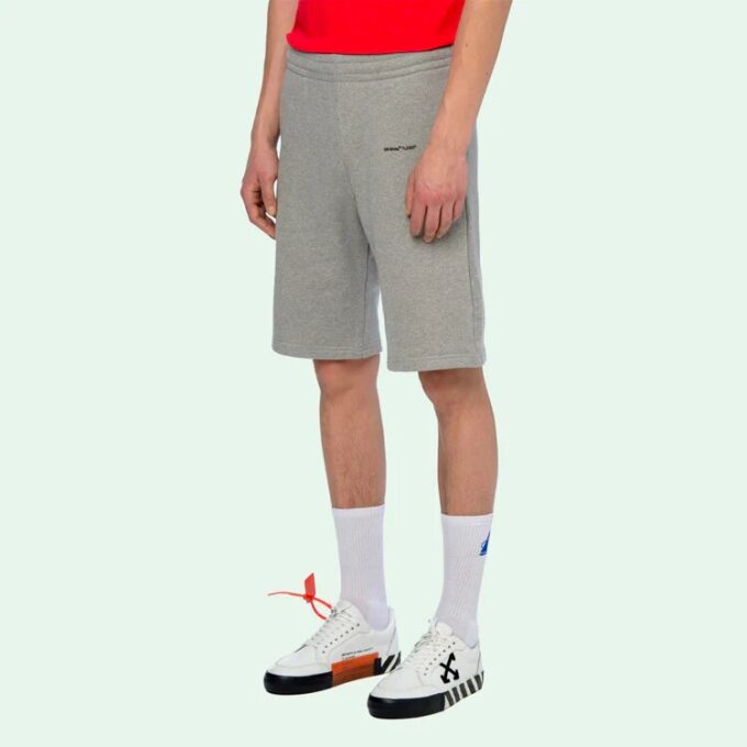 Basic Printing Small Logo Shorts Gray