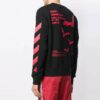 Bats Logo Round Neck Slim-Fit Sweater
