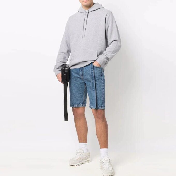 Belted Denim Shorts