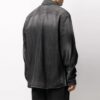 Big Pocket Long Sleeves Denim Jacket Loose Fit Gray