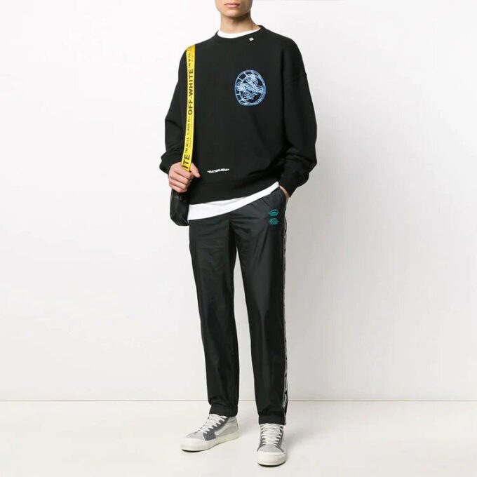 Black Casual Sports Pants Black