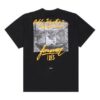 Black Printing Cotton Short Sleeve Loose Fit