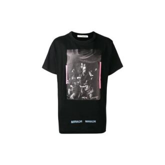 Black Printing Pattern Short Sleeve “Black White”