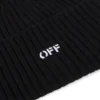 Black Stamp Loose Beanie