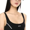 Black Stamp Seamless Bra