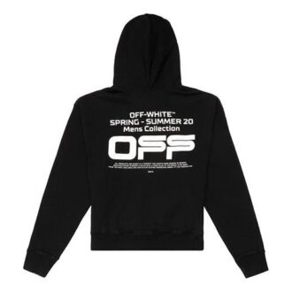 Black Wavy Logo Slogan Printing Loose Fit