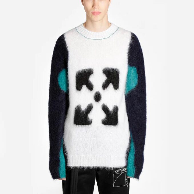Black/White Arrow Sweater Men’ s White