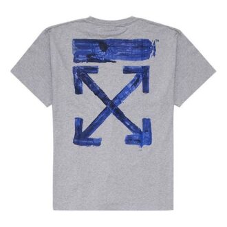 Blue Arrows Oversized Short-Sleeved