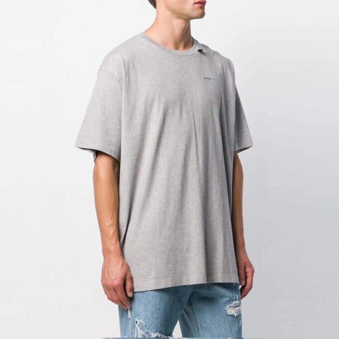 Blue Arrows Oversized Short-Sleeved