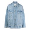 Blue Button Denim Jacket “Medium Blue”
