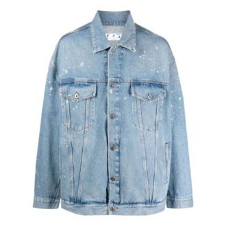Blue Button Denim Jacket “Medium Blue”