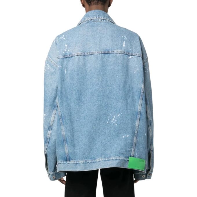 Blue Button Denim Jacket “Medium Blue”