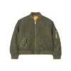Bookish Diagonal Bomber Jacket