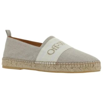 Bookish Linen Espadrillas “Light Beige White”
