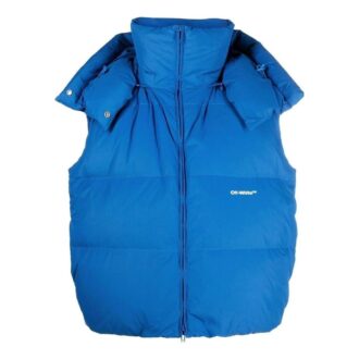 Bounce down-feather Hooded Jacket “Blue”