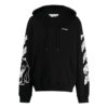 Bricks Arrows-Motif Drawstring Hoodie