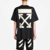 Bronzing arrow printing Unisex Black