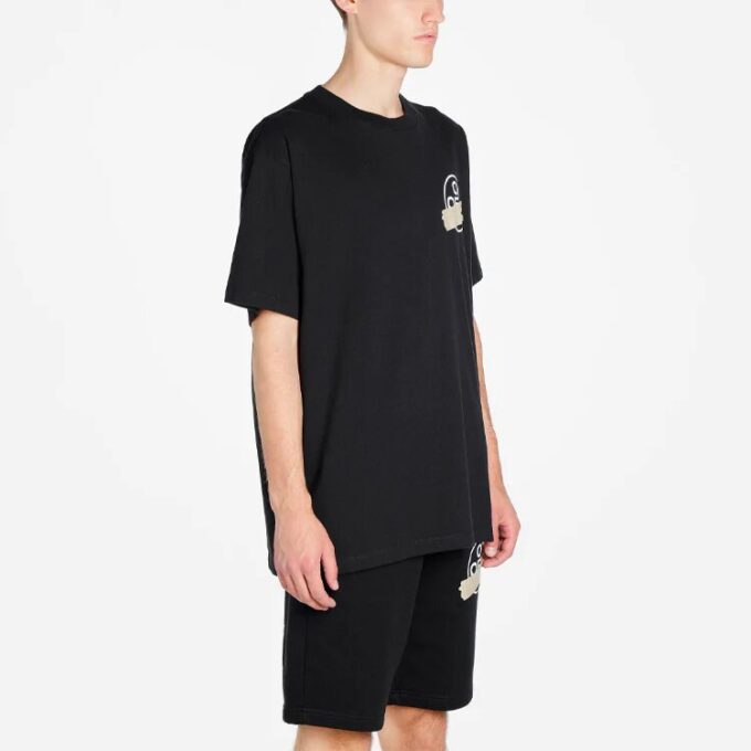 Bronzing arrow printing Unisex Black