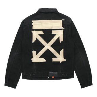 Bronzing Rubber Strap Arrow Classic Denim Logo Jacket