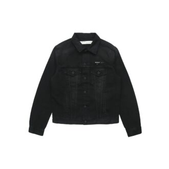Bronzing Rubber Strap Arrow Classic Denim Logo Jacket
