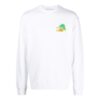 Brush Arrow Slim Crew Neck Sweatshirt “White”