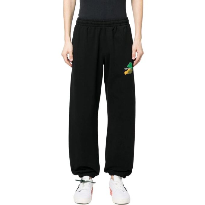 Brush Arrow Track Pants “Black”
