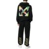 Brush Arrow Track Pants “Black”