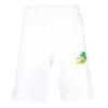 Brush Arrows Raw-Cut Shorts “White”