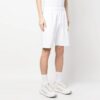 Brush Arrows Raw-Cut Shorts “White”